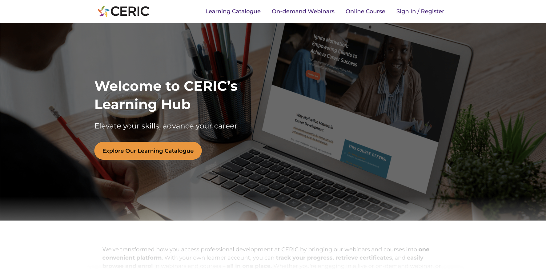 CERIC learning hub